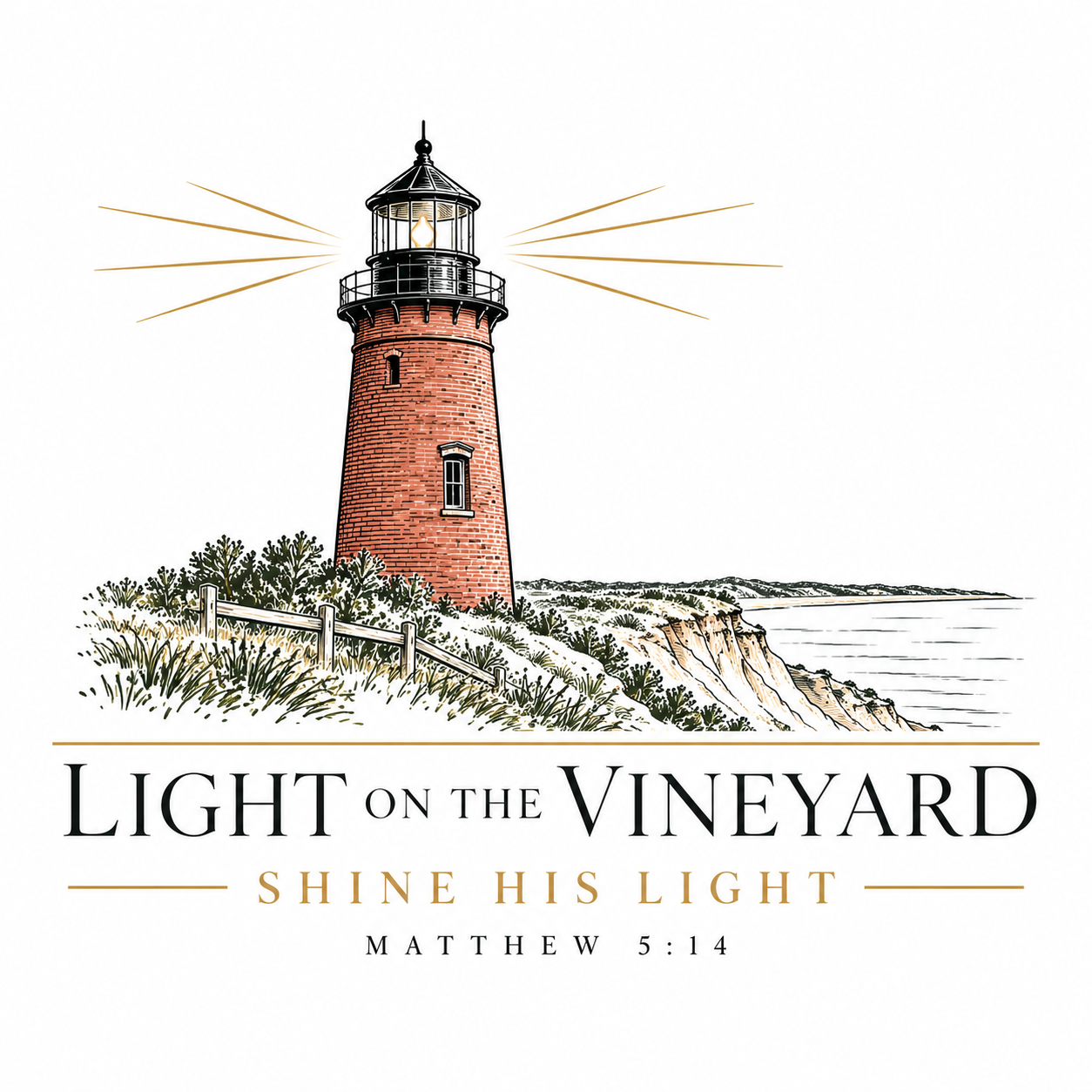 Light On The Vineyard — Gay Head Lighthouse logo